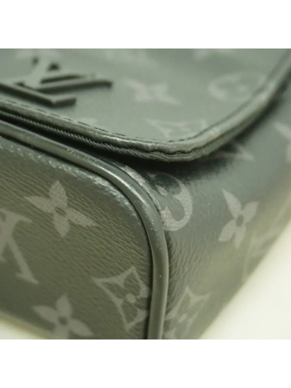 Louis Vuitton Shoulder Bag Monogram Eclipse District PM Black